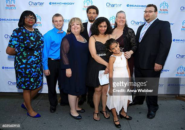 Foster advocates attend the 2nd Annual Voices For The Voiceless: Stars For Foster Kids Benefit at the Al Hirschfeld Theatre on September 12, 2016 in...