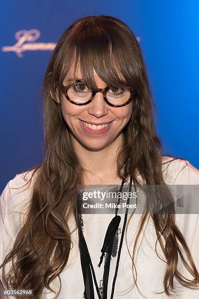 Designer Leanne Marshall attends the Leanne Marshall fashion show during New York Fashion Week September 2016 at The Gallery, Skylight at Clarkson Sq...