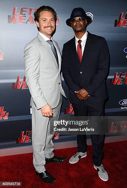 Actors Clayne Crawford and Damon Wayans attend the premiere of "Lethal Weapon" at NeueHouse Hollywood on September 12, 2016 in Los Angeles,...