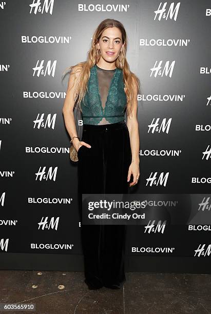 Chelsea Leyland attends the Blog Lovin' Awards at Industria Superstudio on September 12, 2016 in New York City.