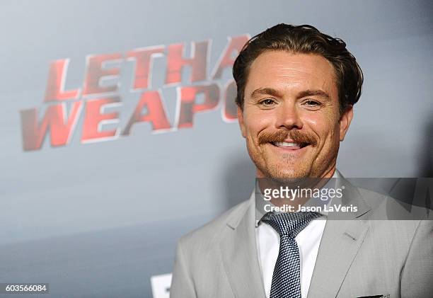 Actor Clayne Crawford attends the premiere of "Lethal Weapon" at NeueHouse Hollywood on September 12, 2016 in Los Angeles, California.