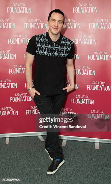 Actor Robin Lord Taylor attends SAG-AFTRA Foundation Conversations for "Gotham" at SAG-AFTRA Foundation on September 12, 2016 in Los Angeles,...