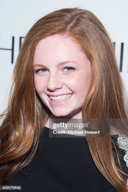 Actress Claire Foley attends the Sherri Hill fashion show during September 2016 New York Fashion Week: The Shows at Gotham Hall on September 12, 2016...