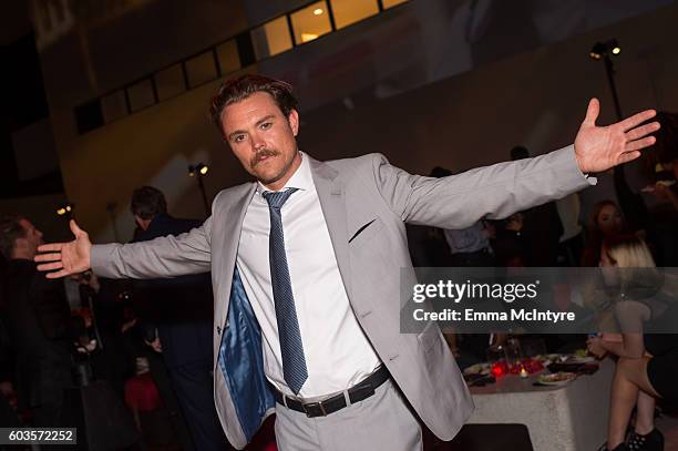 Actor Clayne Crawford attends the after party for the premiere of Fox Network's 'Lethal Weapon' at NeueHouse Hollywood on September 12, 2016 in Los...