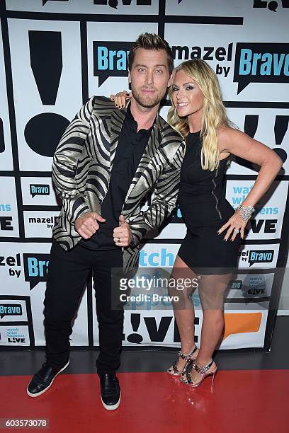 Pictured : Lance Bass and Tamra Judge --