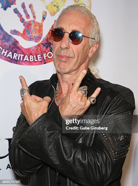 Singer Dee Snider of Twisted Sister attends Criss Angel's HELP charity event at the Luxor Hotel and Casino benefiting pediatric cancer research and...