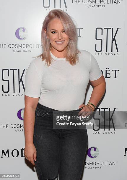 Dancer Lacey Schwimmer attends the fourth annual White Party hosted by Heather McDonald at STK at The Cosmopolitan of Las Vegas on September 12, 2016...