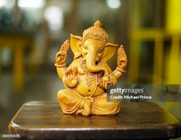 ganesha figurine - ganesha stock pictures, royalty-free photos & images