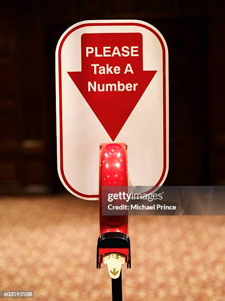 Number Dispenser Sign 1,496 Waiting Room Sign Stock Photos, High-Res Pictures, and Images ...