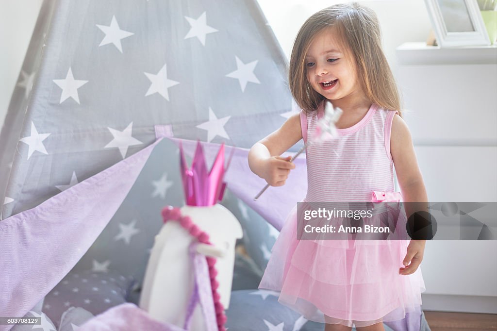 Magic moments of little fairy. Debica, Poland