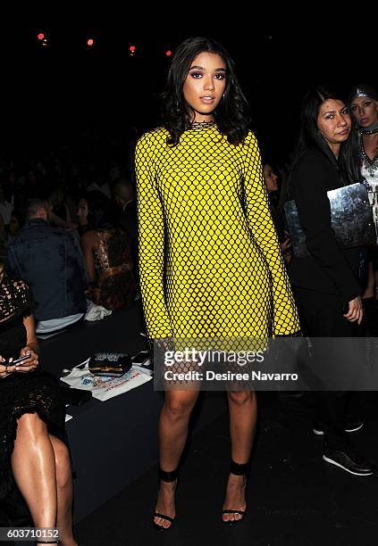 Yovanna Ventura attends the Vivienne Tam fashion show during New York Fashion Week: The Shows at The Arc, Skylight at Moynihan Station on September...