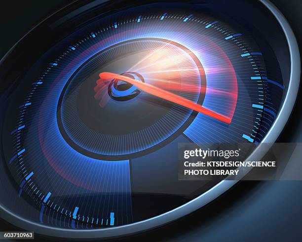 ilustrações de stock, clip art, desenhos animados e ícones de speedometer, illustration - velocímetro