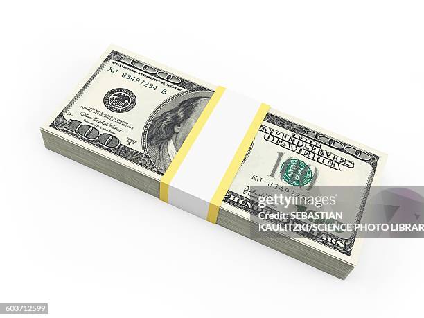 us dollar notes, illustration - dollar bill white background stock illustrations