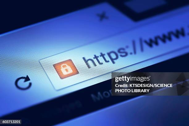 https on internet search bar - hypertext transfer protocol stock-fotos und bilder
