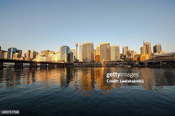 sydney cityscape - barangaroo stock pictures, royalty-free photos & images