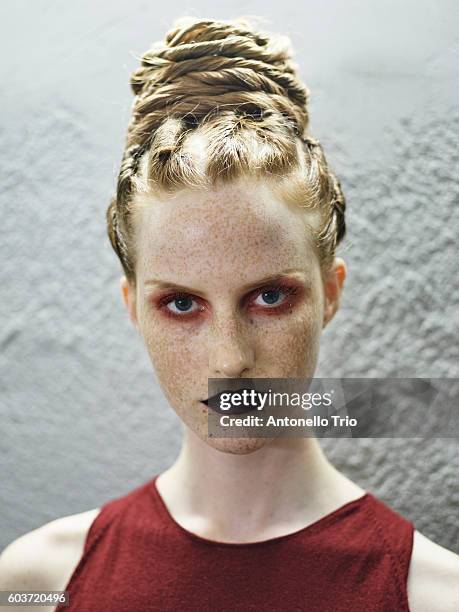 Model walks the runway during the Jean Paul Gaultier Haute Couture Fall/Winter 2016-2017 show as part of Paris Fashion Week on July 6, 2016 in Paris,...