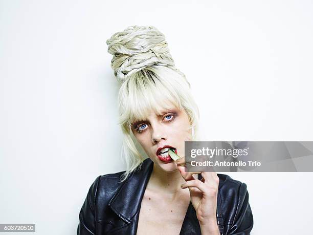 Model walks the runway during the Jean Paul Gaultier Haute Couture Fall/Winter 2016-2017 show as part of Paris Fashion Week on July 6, 2016 in Paris,...