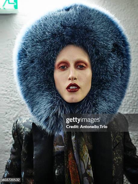 Model walks the runway during the Jean Paul Gaultier Haute Couture Fall/Winter 2016-2017 show as part of Paris Fashion Week on July 6, 2016 in Paris,...