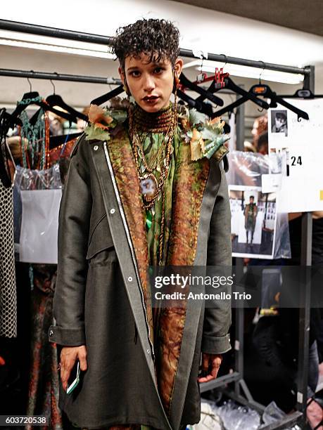 Model walks the runway during the Jean Paul Gaultier Haute Couture Fall/Winter 2016-2017 show as part of Paris Fashion Week on July 6, 2016 in Paris,...