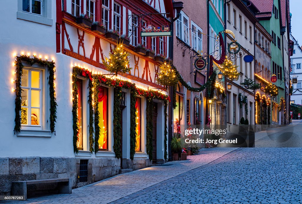 Obere Schmiedgasse at Christmas