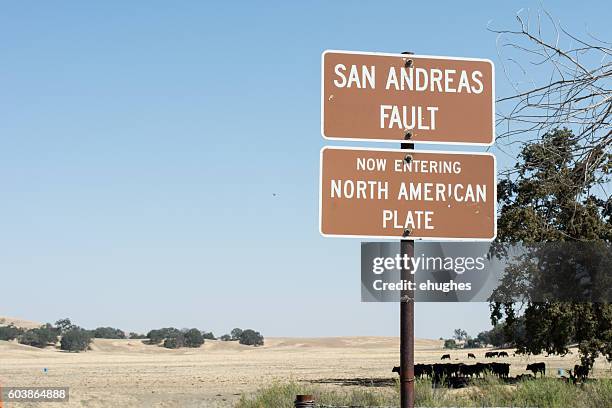 san andreas fault - san andreas fault stock pictures, royalty-free photos & images