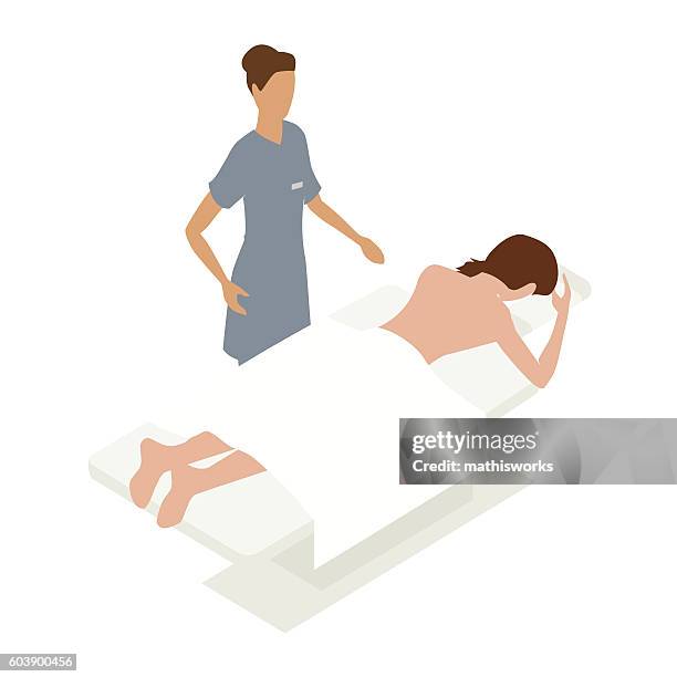 stockillustraties, clipart, cartoons en iconen met massage therapy illustration - massage