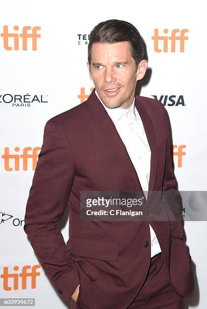 Actor Ethan Hawke attends the 'Maudie' premiere during 2016 Toronto International Film Festival at The Elgin on September 12, 2016 in Toronto, Canada.