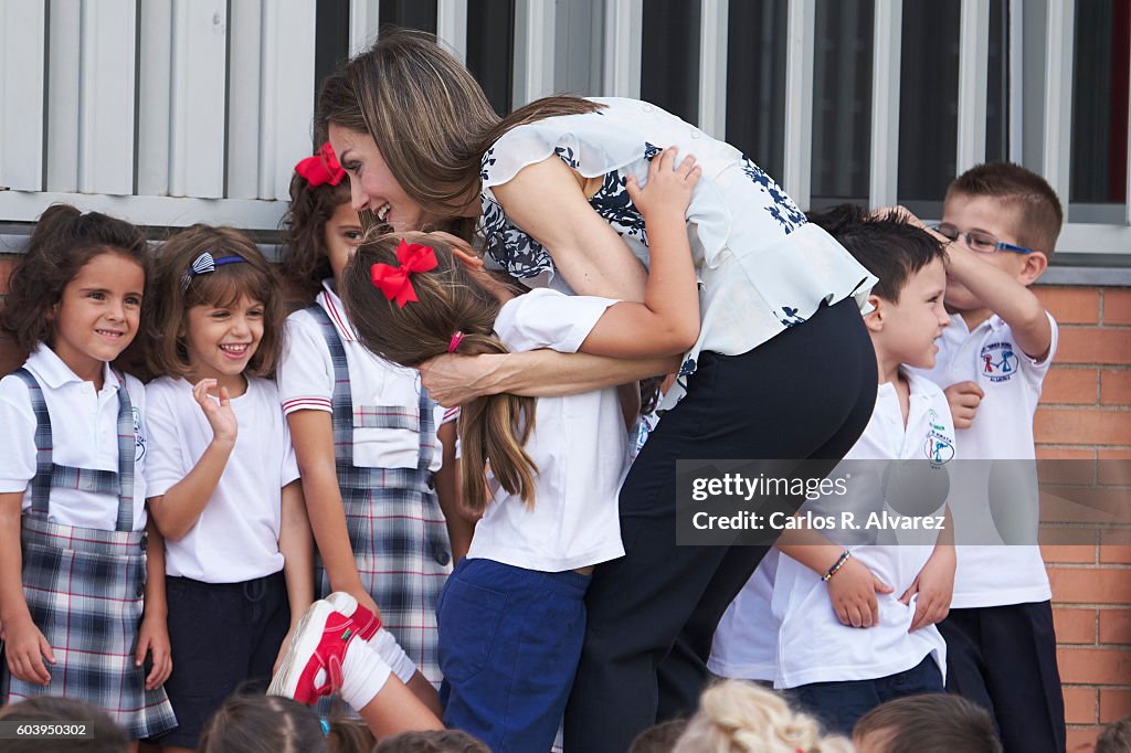 Queen Letizia of Spain Opens The School Course in Almeria