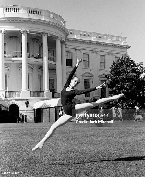 The Joffrey Ballet performs at the LBJ White House Festival of the Arts on June 13, 1965. Photo by Jack Mitchell/Getty Images