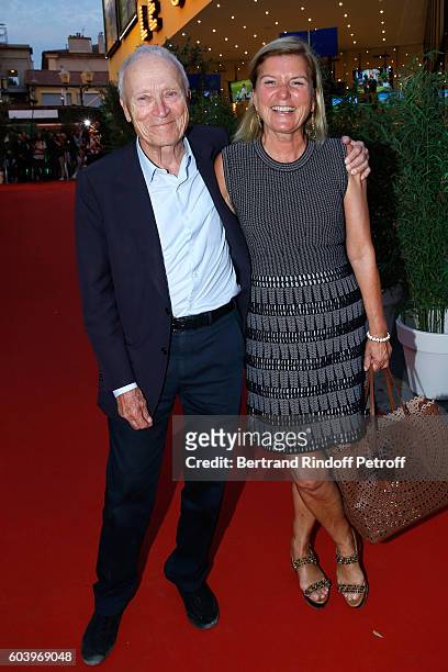 President of Pathe Jerome Seydoux and his wife Sophie attend the "Cezanne et Moi" Premiere. Held at the Cinema "Le Cezanne" on September 12, 2016 in...