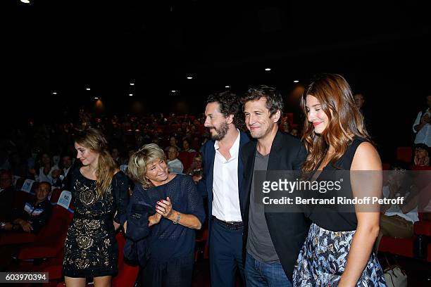 Actress of the movie Deborah Francois, director of the movie Daniele Thompson, actors of the movie Guillaume Gallienne, Guillaume Canet and Alice Pol...