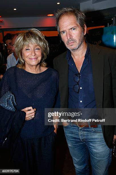 Director of the movie Daniele Thompson and her son Christopher Thompson attend the "Cezanne et Moi" Premiere. Held at the Cinema "Le Cezanne" on...