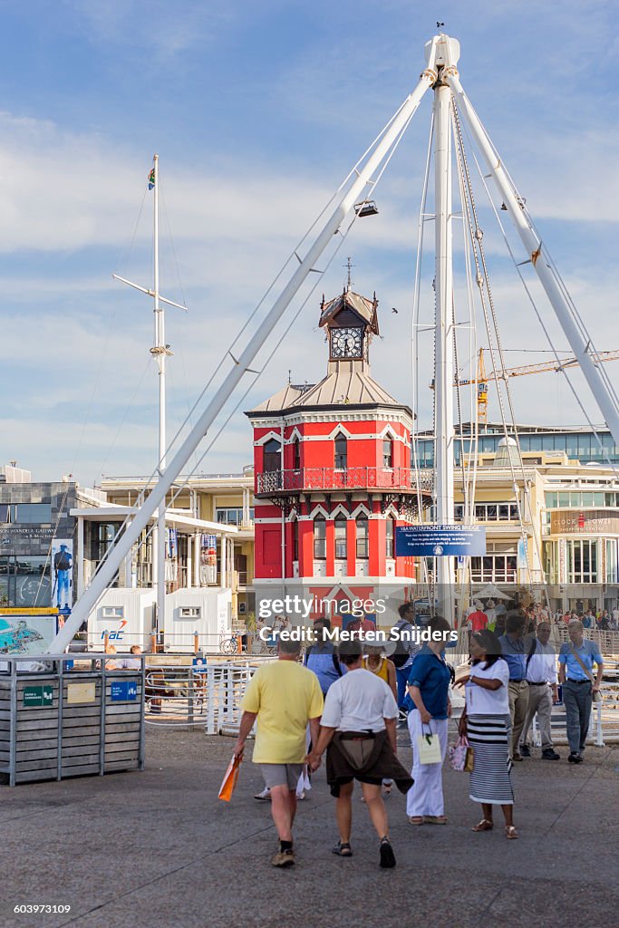 V&A Waterfront Swing Bridge and Clock Tower