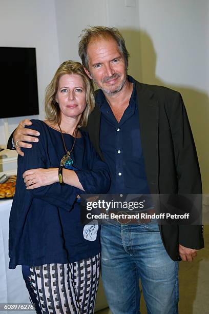 Children of the Director of the movie Daniele Thompson Caroline Thompson and her brother Christopher Thompson attend the "Cezanne et Moi" Premiere....