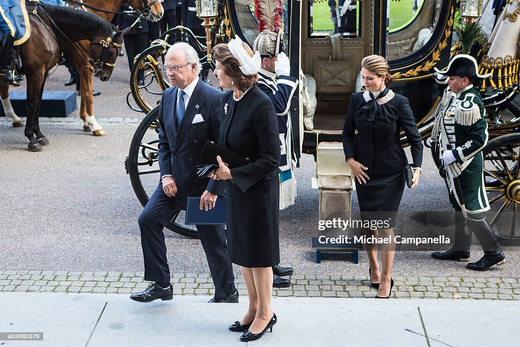 Swedish Royals Attend the Opening of the Parliamentary Session