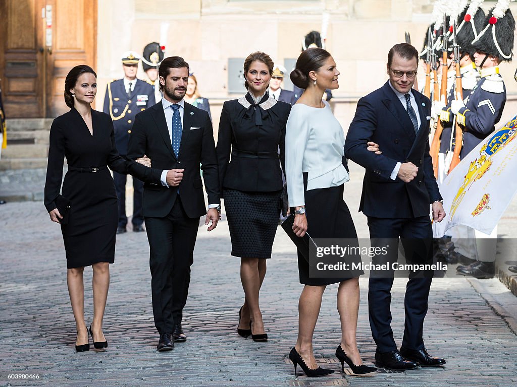 Swedish Royals Attend the Worship At The Church