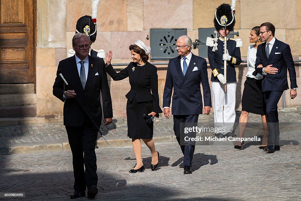 Swedish Royals Attend the Worship At The Church