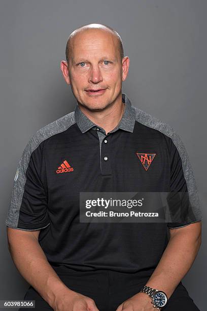 Adam Graves, Special Assistant to the General Manager of Team North America, poses for his official World Cup of Hockey head shot at the Renaissance...