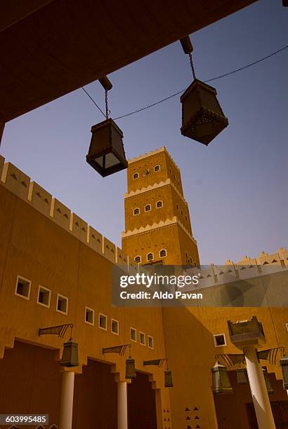 saudi arabia, riyadh, al diriyah, mosque - al riad stock pictures, royalty-free photos & images