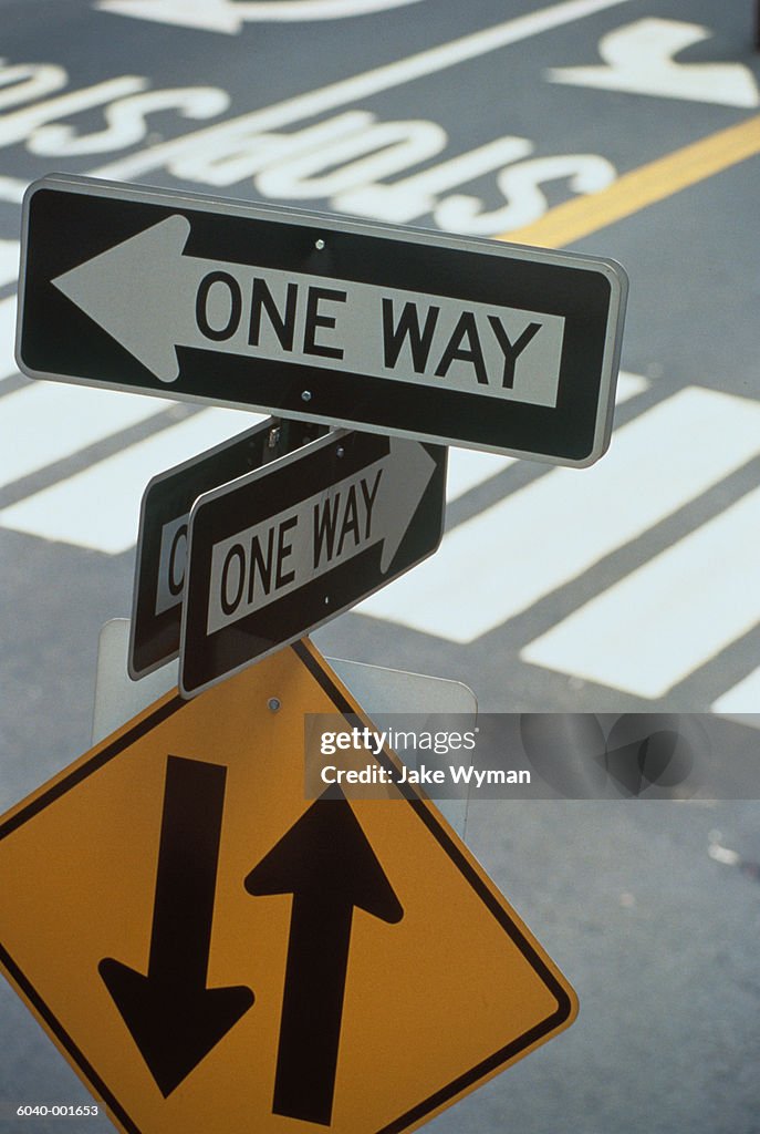 Traffic Signs and Crosswalk