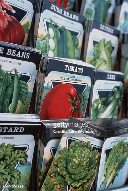 seed packets - seed packet stock pictures, royalty-free photos & images