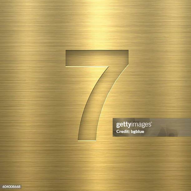 7 Gold Lettering Gold Plate Font Photos and Premium High Res Pictures - Getty Images