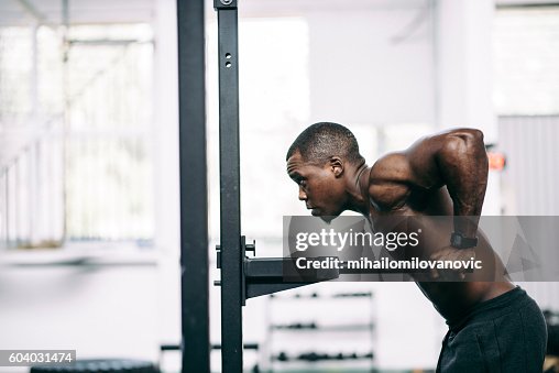 Doing dips Doing dips