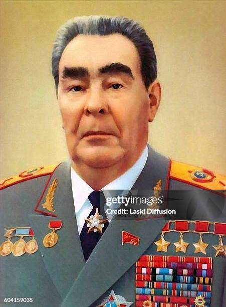 Leader of the Soviet Union Leonid Brezhnev in 1981.