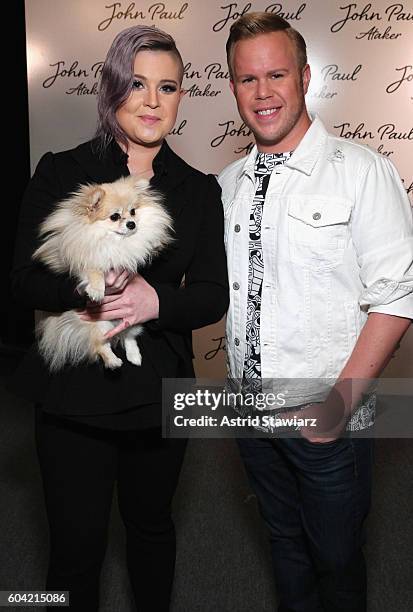 Kelly Osbourne and Andrew Werner attend the John Paul Ataker fashion show during New York Fashion Week: The Shows at The Dock, Skylight at Moynihan...