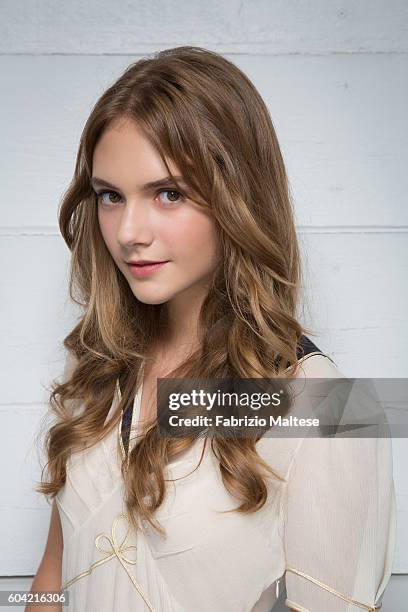 Actress Emilia Jones is photographed for Self Assignment on September 3 2016 in Venice, Italy.