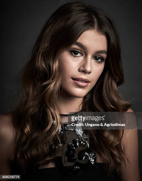 Model Kaia Gerber poses for a portrait at The Daily Front Row's 4th Annual Fashion Media Awards at Park Hyatt New York on September 8, 2016 in New...