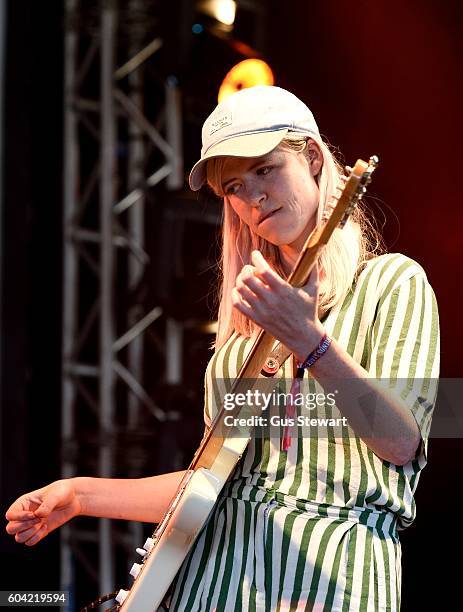 Annelotte de Graaf of Amber Arcades performs on the Heavenly stage at OnBlackheath at Blackheath Common on September 11, 2016 in London, England.