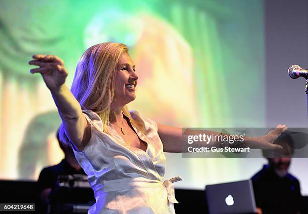 Sarah Cracknell of Saint Etienne performs on the Heavenly stage at OnBlackheath at Blackheath Common on September 11, 2016 in London, England.