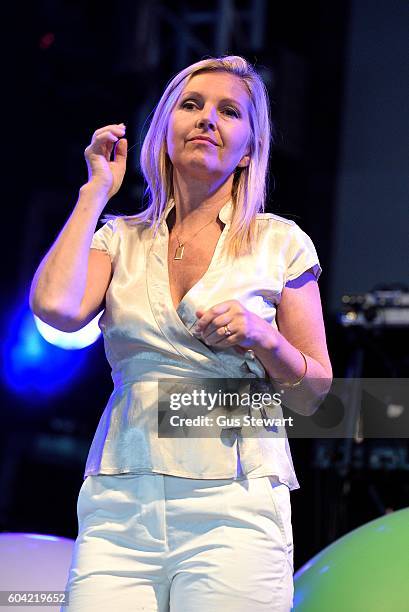 Sarah Cracknell of Saint Etienne performs on the Heavenly stage at OnBlackheath at Blackheath Common on September 11, 2016 in London, England.